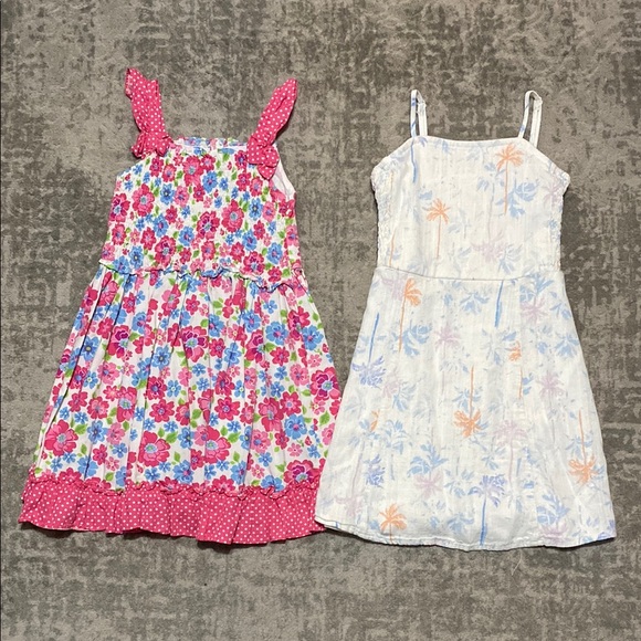 🔥4/20! Bundle of 2 girls summer dresses. Size 6/7 - Picture 1 of 11